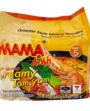 MAMA Instant Noodles Shrimp Creamy Tomyum Flavour 5x60g